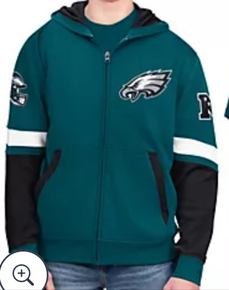 NFL Officially Licensed Philadelphia Eagles Green XL Hoodie New In Bag